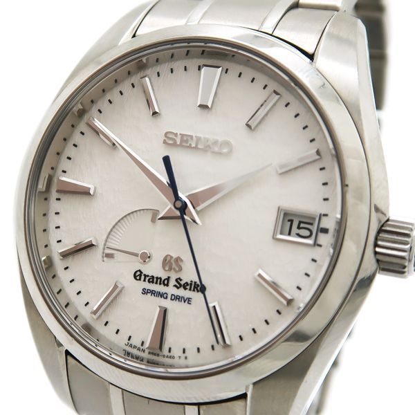 SEIKO グランドセイコー SBGA011 スプリングドライブ 9R65-0AE0 雪白 ヘリテージコレクション Ti スノーフレーク コンプリートサービス実施 GRAND SEIKO ◆ ◆質屋-10432