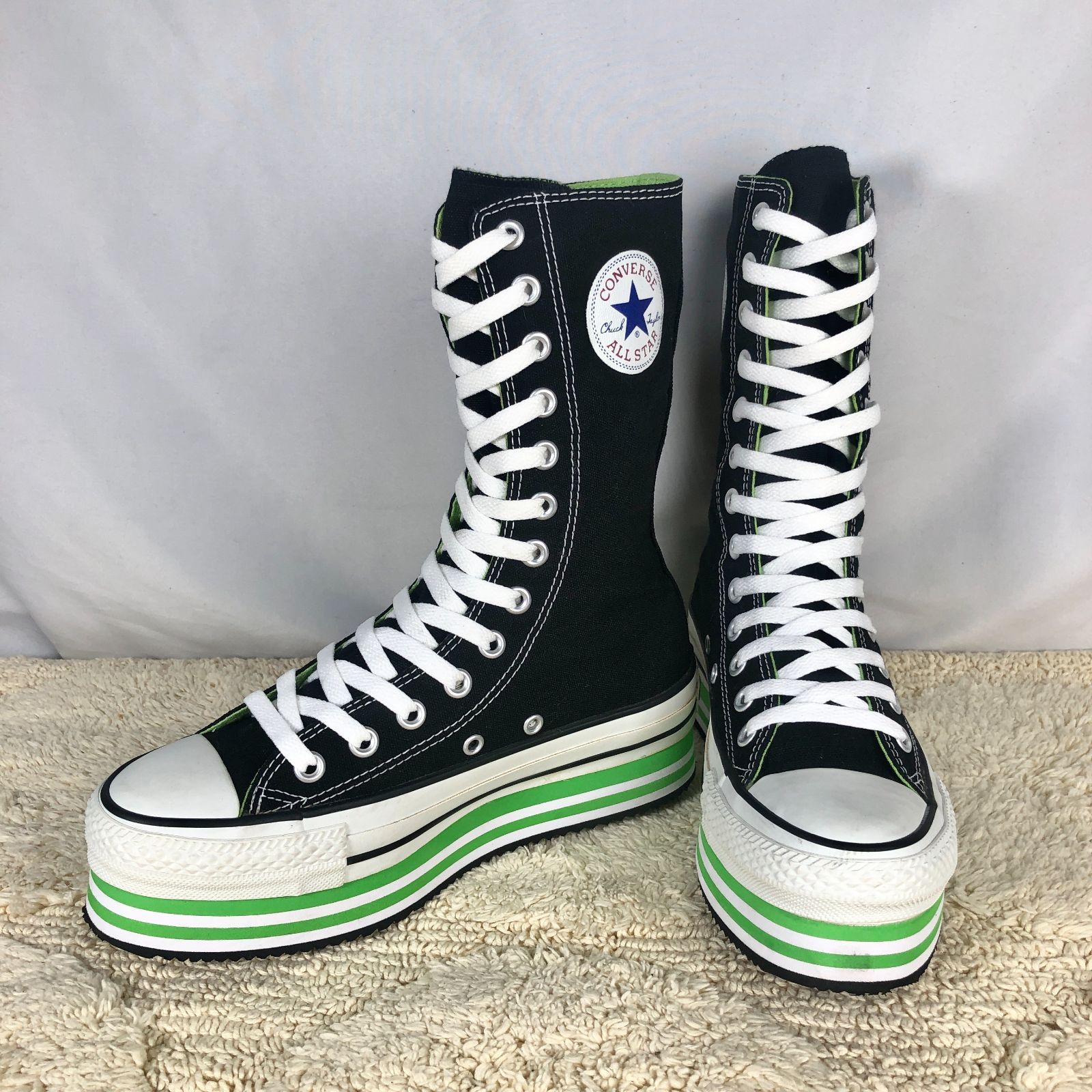 ハイカットコンバース 黒 CONVERSE - 靴