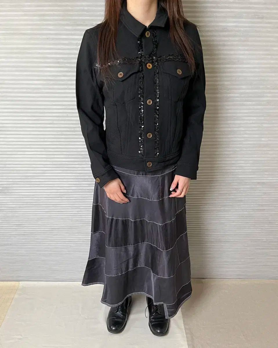 COMME des GARCONS コム デ ギャルソン スパンコール トラッカー ジャケット comme des garcons コンデンシング