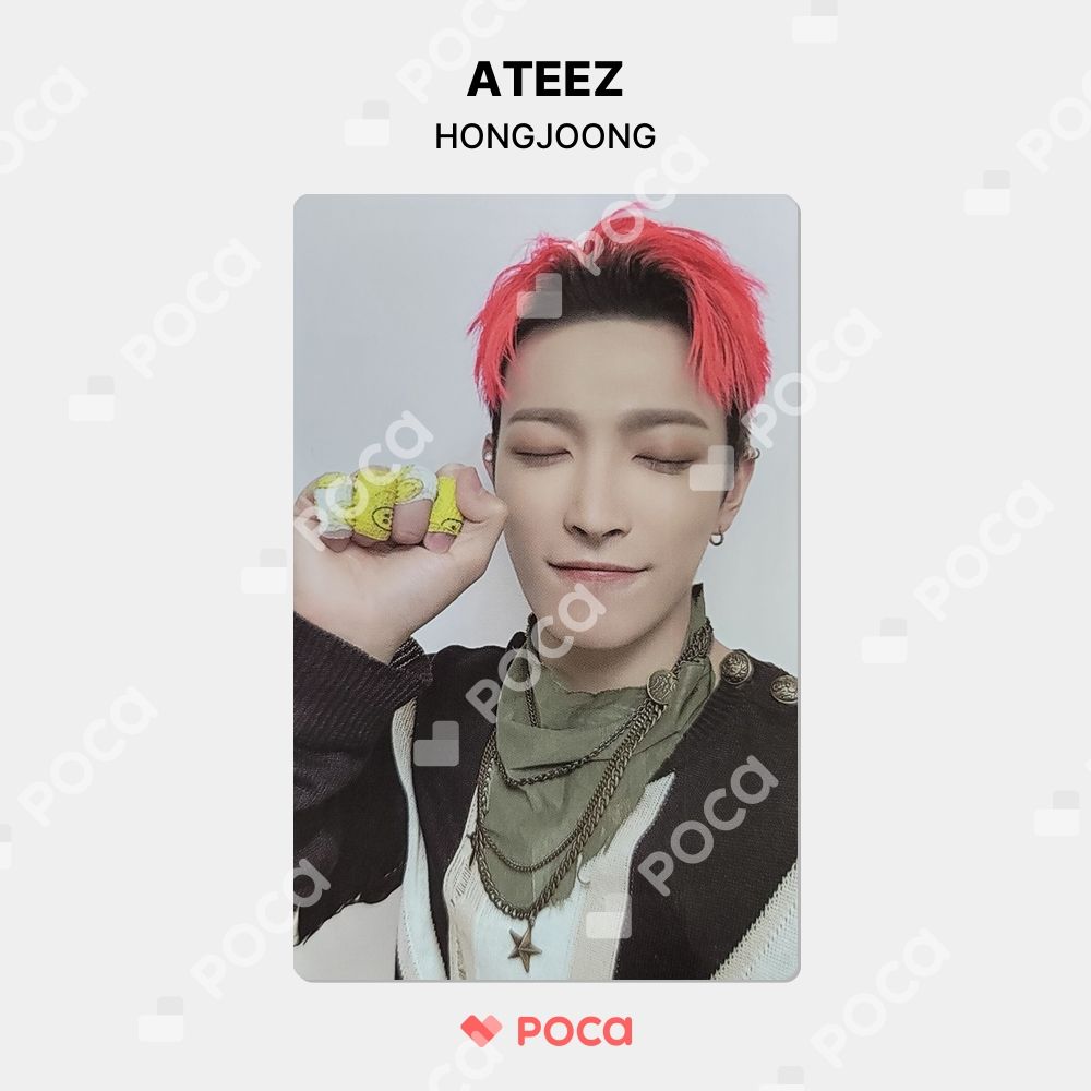 ATEEZ ホンジュン トレカ kbang 雑誌 Hongjoong ② ATEEZ - 【BRMUD】ATEEZ ホンジュン トレカの通販 by