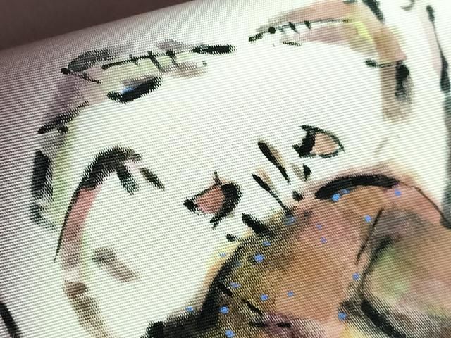 平和屋本店□極上 北大路魯山人 塩瀬 九寸名古屋帯 手描き カニ 蟹 黒  