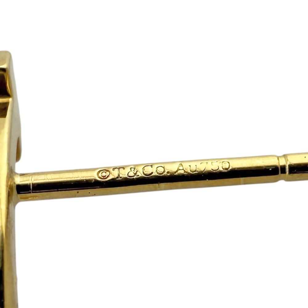 ティファニー Tスマイル ピアス 18金 K18イエローゴールド レディース