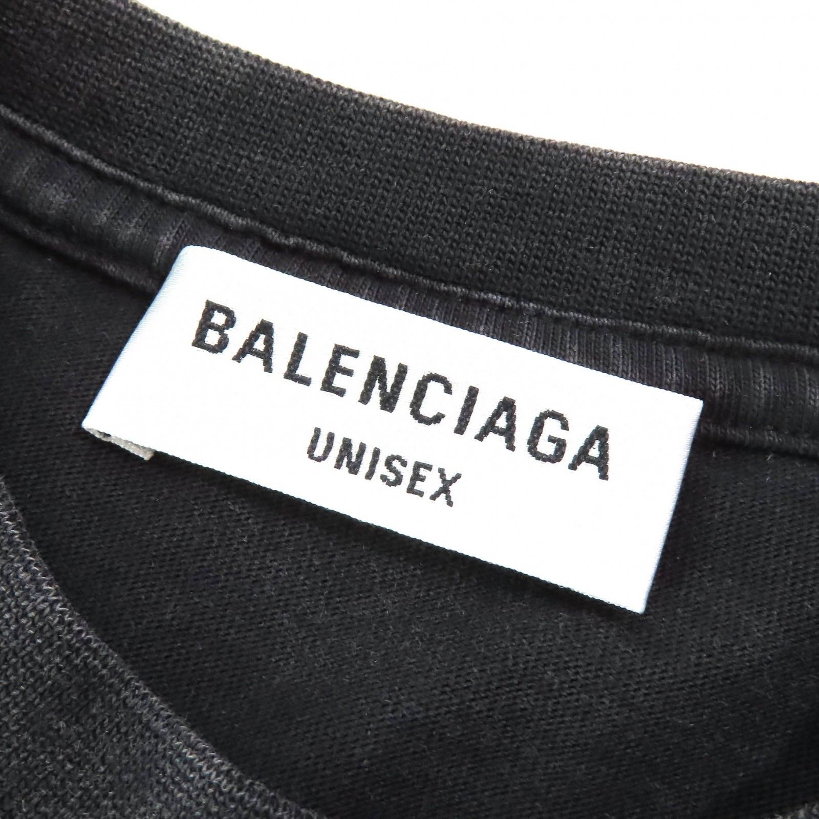 極美品△BALENCIAGA バレンシアガ 2022年製 612964 コットン100％ USED加工 クルーネック 半袖Ｔシャツ ブラック系 XS 正規品 レディース 極美品△BALENCIAGA バレンシアガ 2022年製 612964 コットン100