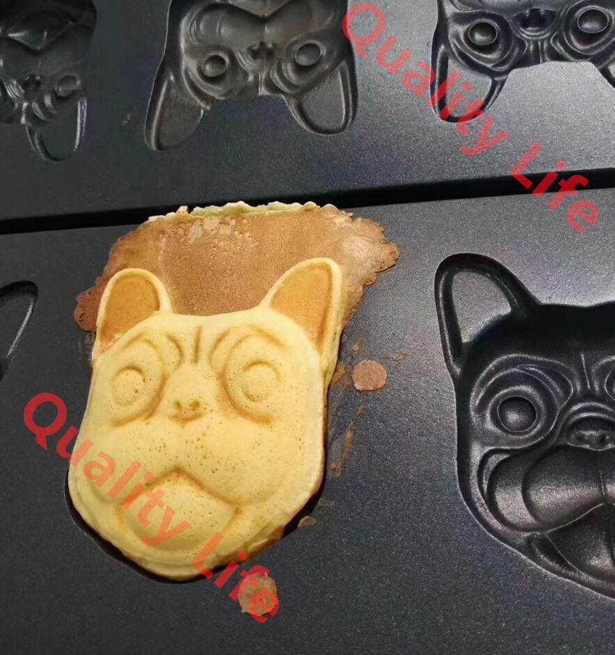 電気 犬の頭焼き機 犬の形 ワッフル マシン ワッフルメーカー 4個焼き 単相１0０V 業務用 WWW_KANDAIZUMI_COM