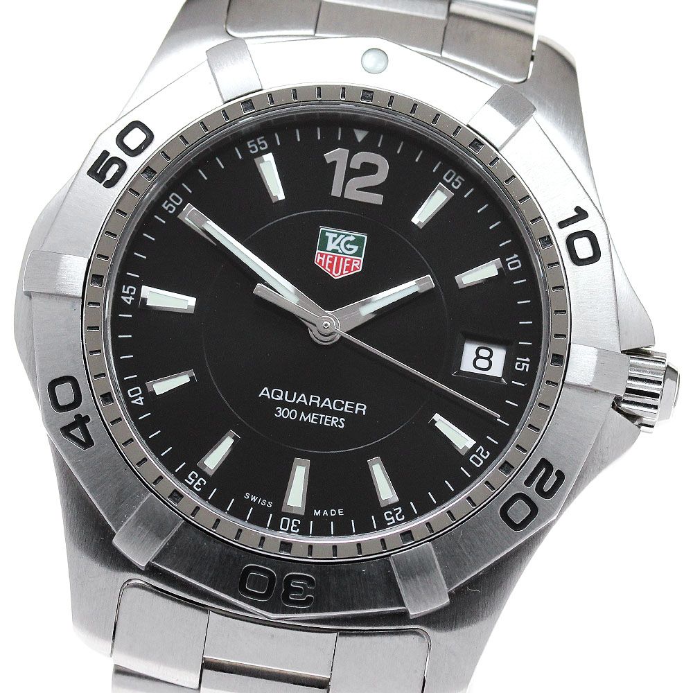 タグホイヤー TAG HEUER WAF1110 アクアレーサー デイト クォーツ メンズ美品_867590