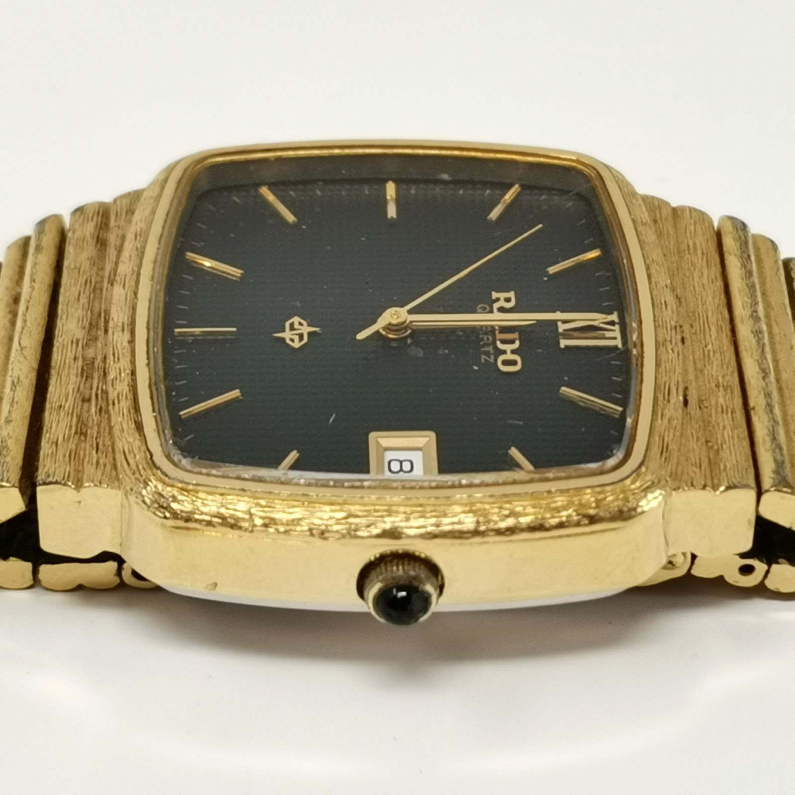 RADO ゴールド ブラック 腕時計　動作品 ラドー ゴールド ブラック 腕時計 アナログ RADO 電池ないため動作