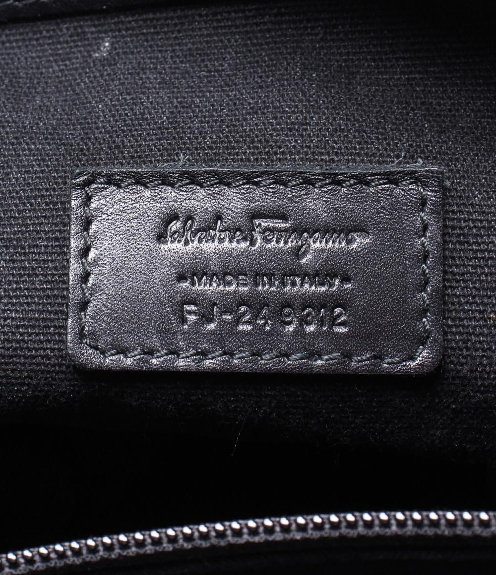 Salvatore Ferragamo ブラック 斜め掛けバック ショルダー Salvatore