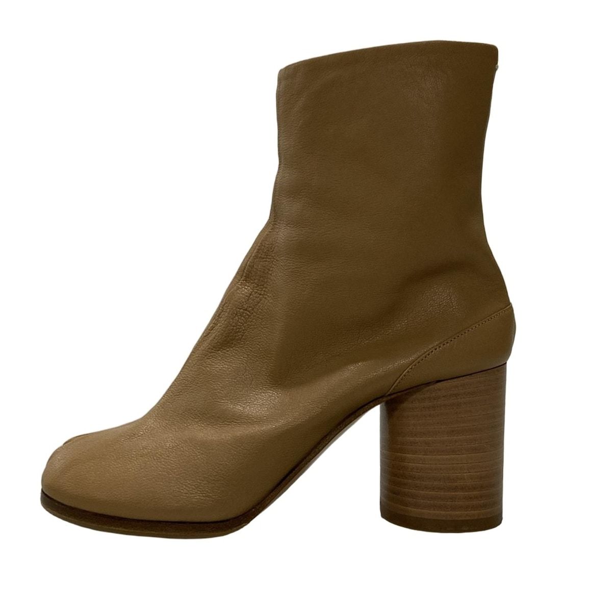 Maison Margiela メゾンマルジェラ ショートブーツ 37 1|2 レディース - S58WU0260 ベージュ タビ|アウトソール張替済 レザー