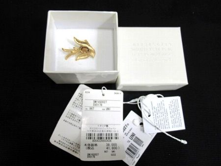 メゾンマルジェラ Maison Margiela ピアス バードモチーフ カラーストーン ゴールド系 SM1VG0027 967