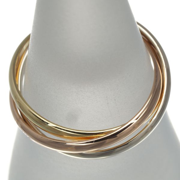 カルティエ トリニティリング スリーカラー XS 52号 K18YG/WG/PG