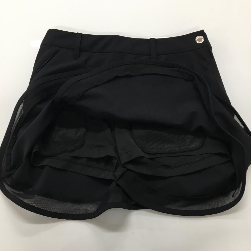 美品 DESCENTE luxe collection スカートS 61 美品】デサントゴルフ LUXE COLLECTION スカート 黒 スワロフスキー