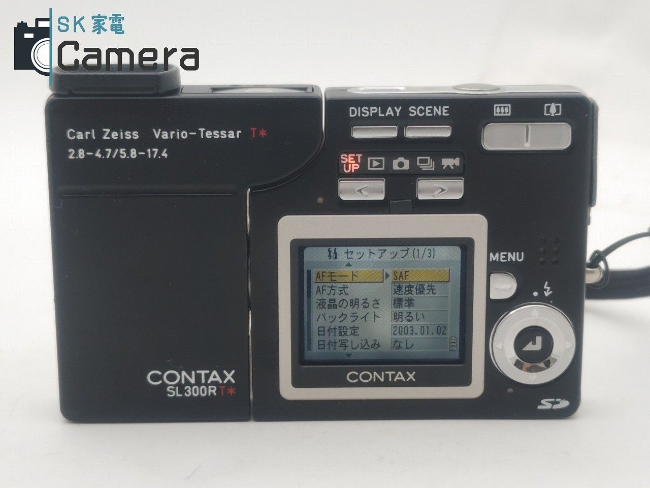 説明書付】 CONTAX SL300R T* Carl Zeiss Vario-Tessar T* 2.8-4.7/5.8/17.4 ブラック 電池  マルチ充電器 コンタックス - メルカリ