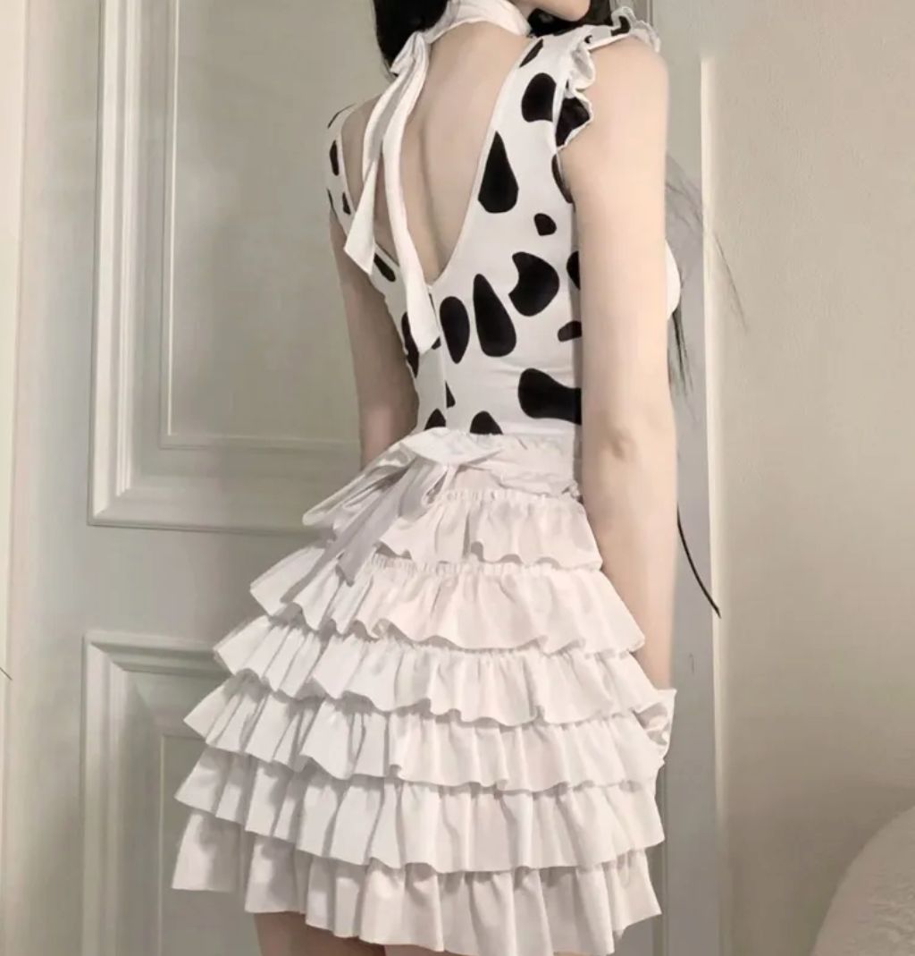 牛柄 バニーガール メイド メイド服 セクシーコスプレ コスプレ