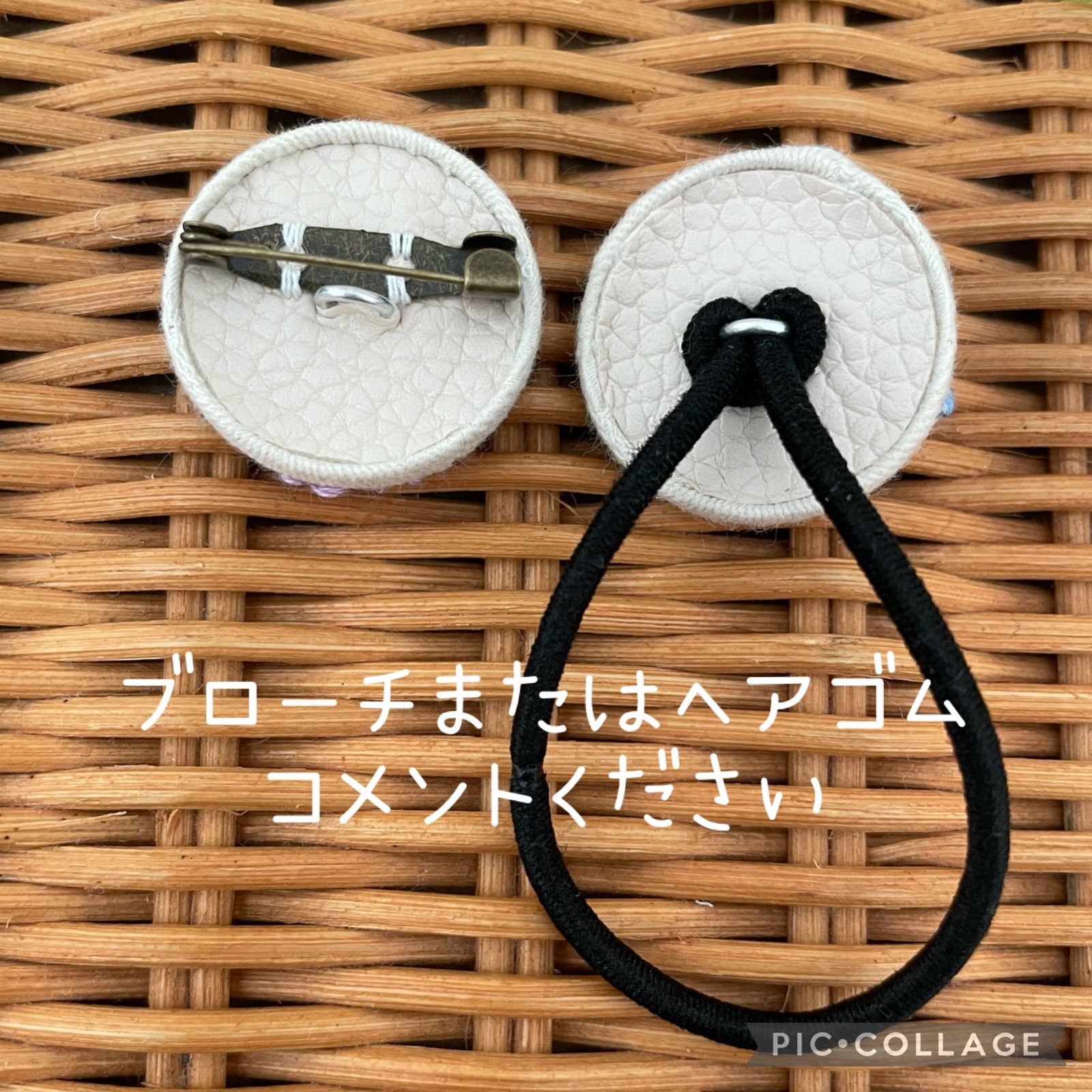刺繍くるみボタン『ミモザ』 - メルカリ