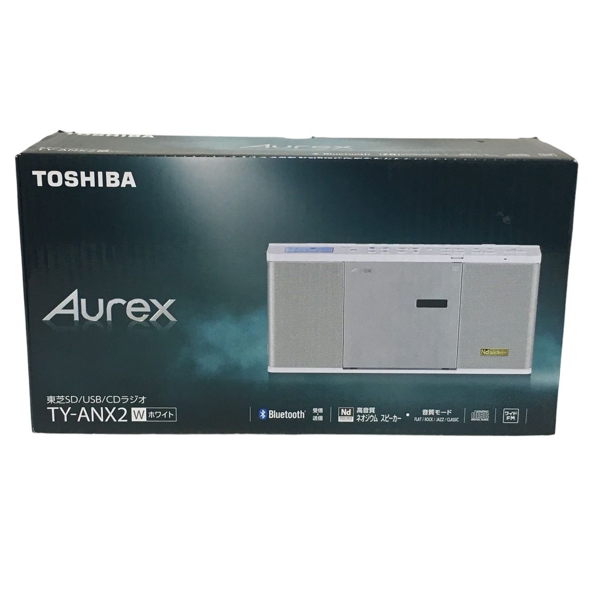 TOSHIBA AUREX TRW-ANX2 CD FM AM ラジオ SD USB Bluetooth 録音 スピーカー搭載 2024年製 開封済み 未使用品 T9242942