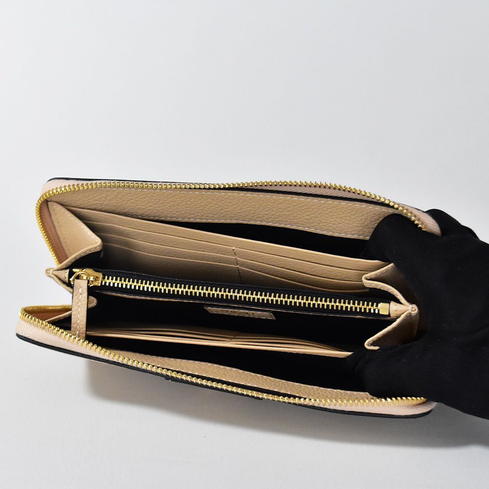 新品本物正規品 VERSACE レザー ラウンドファスナー 長財布 VIRTUS VERSACE ヴェルサーチ 財布 ラウンドファスナー レディース