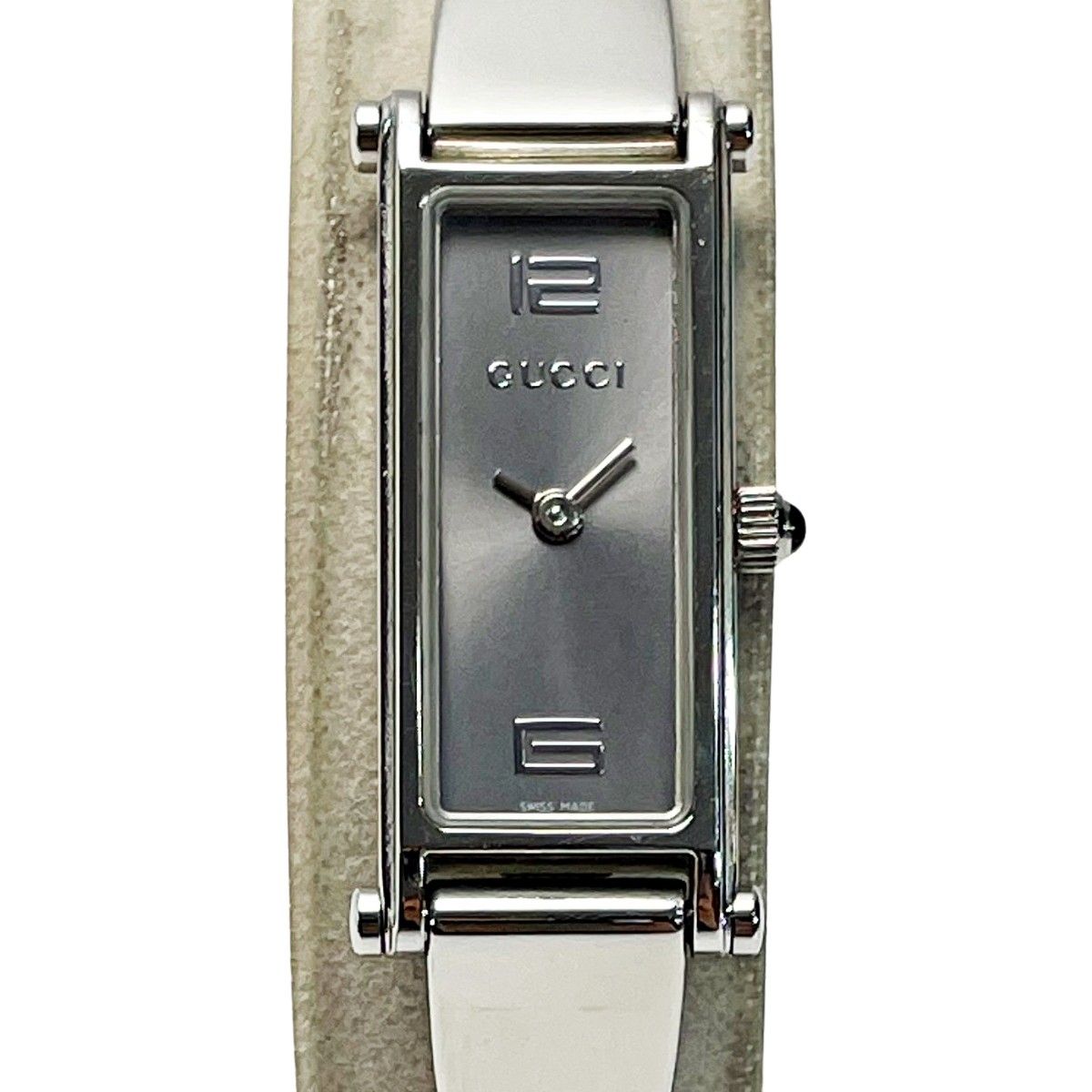 GUCCI グッチ クォーツ 1500L ライトグレー ステンレススチール
