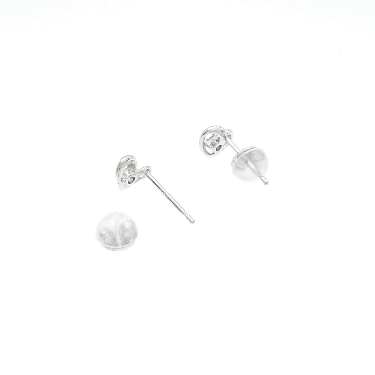 PT900 ハート ダイヤモンド ピアス 0.04CT - メルカリ 