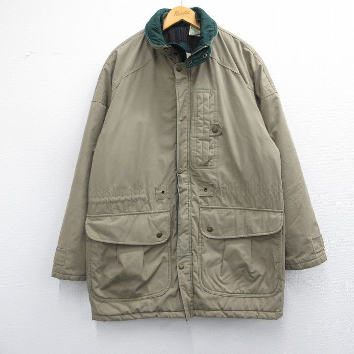 M/古着 セントジョンズベイ 長袖 ジャケット メンズ 90s ロング丈 タロン 茶系 ブラウン spe 25feb18 中古 アウター