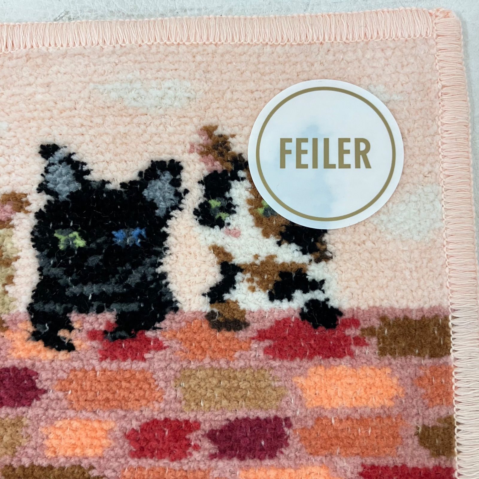 4996 美品 FEILER フェイラー ハンカチ ハンドタオル ピーピング 