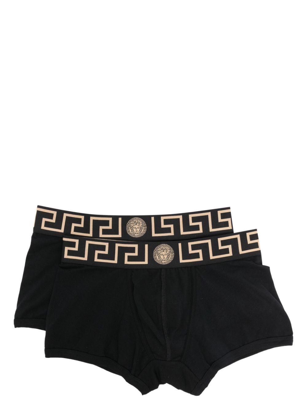 VERSACE GRECA ボーダー ボクサー ショーツ 2枚組 送料無料
