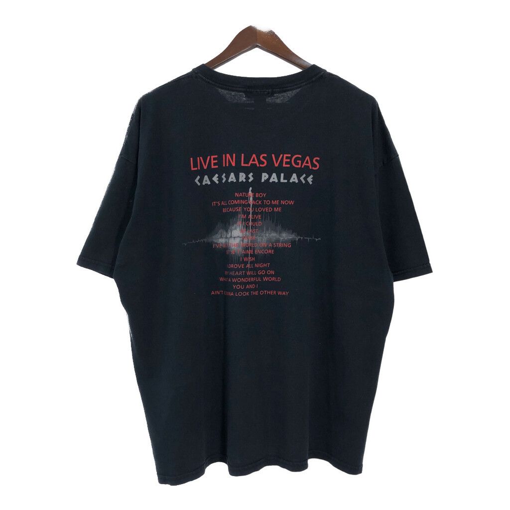  Man World Tシャツとタオルセット 00年代 Celine Dion セリーヌ・ディオン Tシャツ ブラック