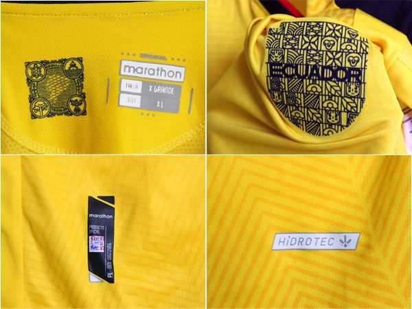 エクアドル 代表 サッカー ユニフォーム メンズ XL 正規品 2022 カタール ワールドカップ モデル オフィシャル ゲームシャツ Tシャツ 黄色 エクアドル代表、カタールW杯に向けた2022新ユニフォームを発表