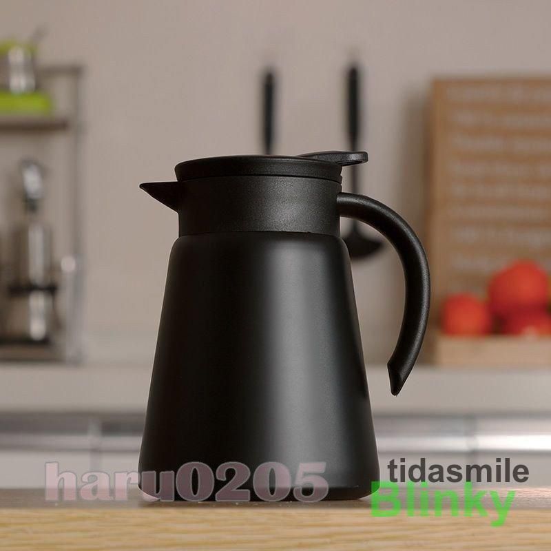 大容量魔法瓶 魔法瓶ポット 保冷 保温 卓上ポット ステンレスポット コーヒー 水筒 ステンレス製 ポット テーブルポット 小さい 大容量 魔法瓶 600ML 800ml