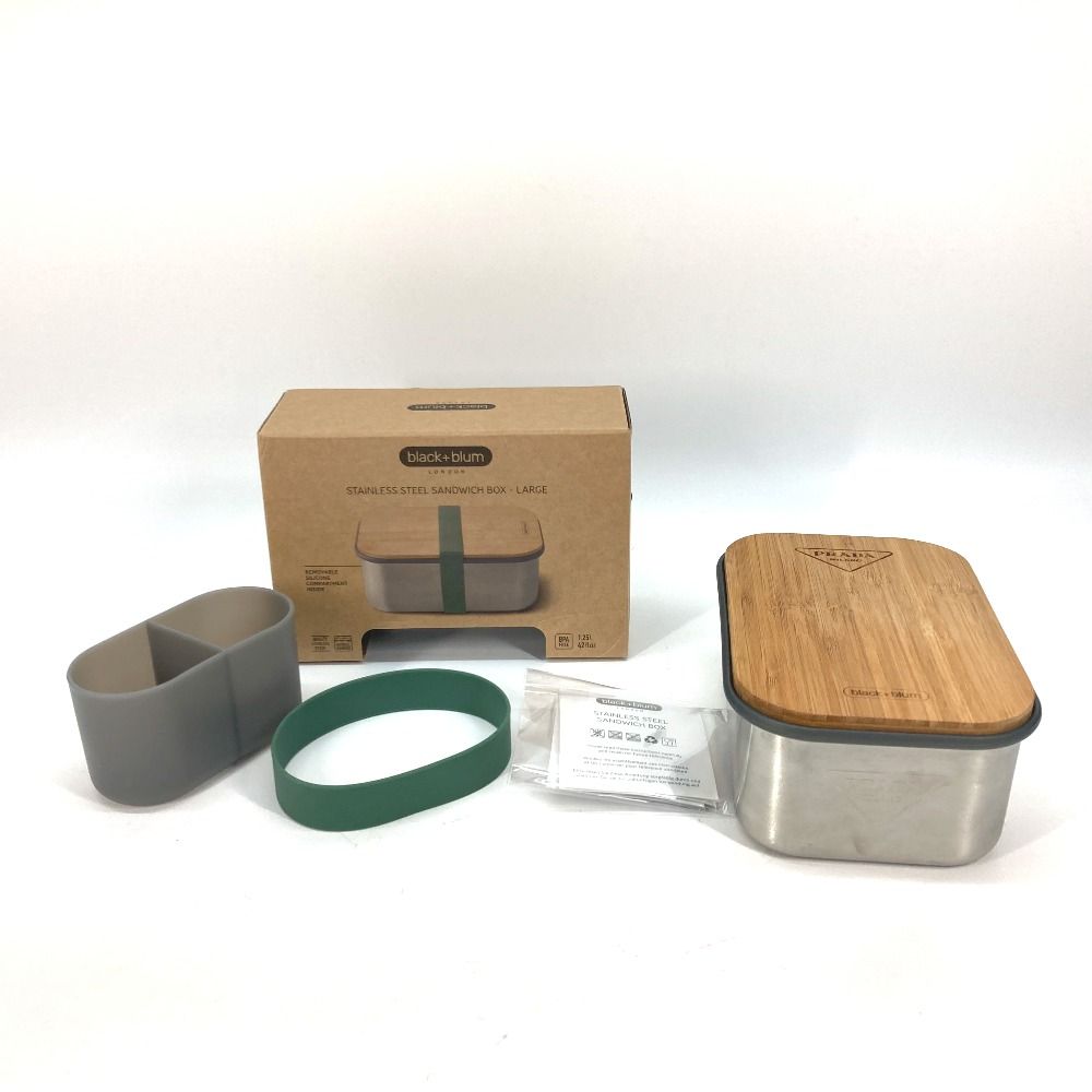 PRADA ランチボックス　新品 PRADA Black+Blum コラボ◇ リナイロン ランチボックス ポーチ