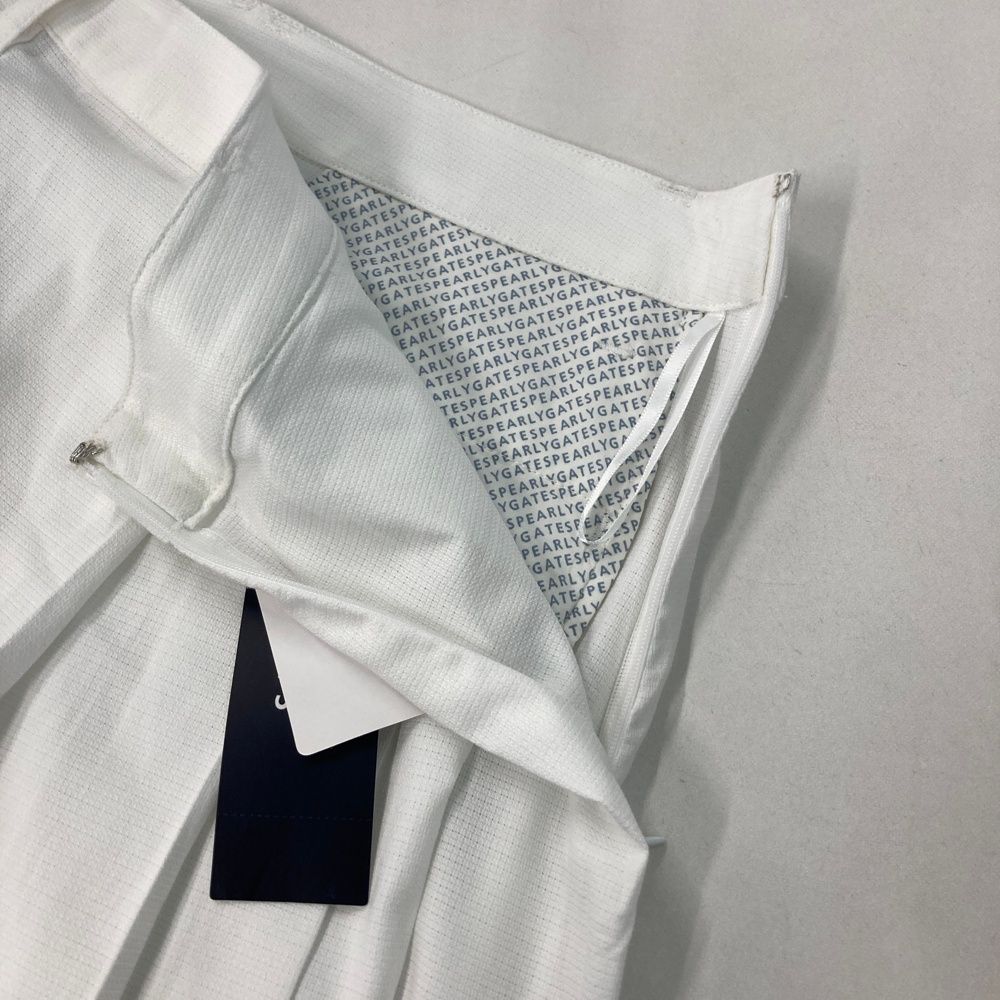 サイズ 1 PEARLY GATES パーリーゲイツ 055-2134312 プリーツ切替 ミドルスカート ロゴ刺繍 ホワイト系 240101528491 ゴルフウェア レディース ストスト WHITEMONARCHHOTEL_COM