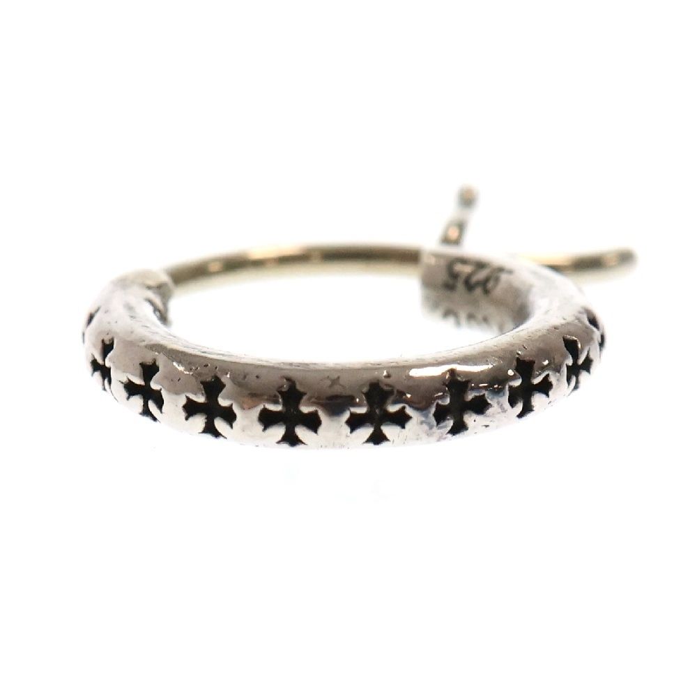 【超貴重】クロムハーツ HOOP TFL SML シルバー ピアス メンズ CHROME HEARTS (クロムハーツ) HOOP TFL SML フープ シルバー ピアス