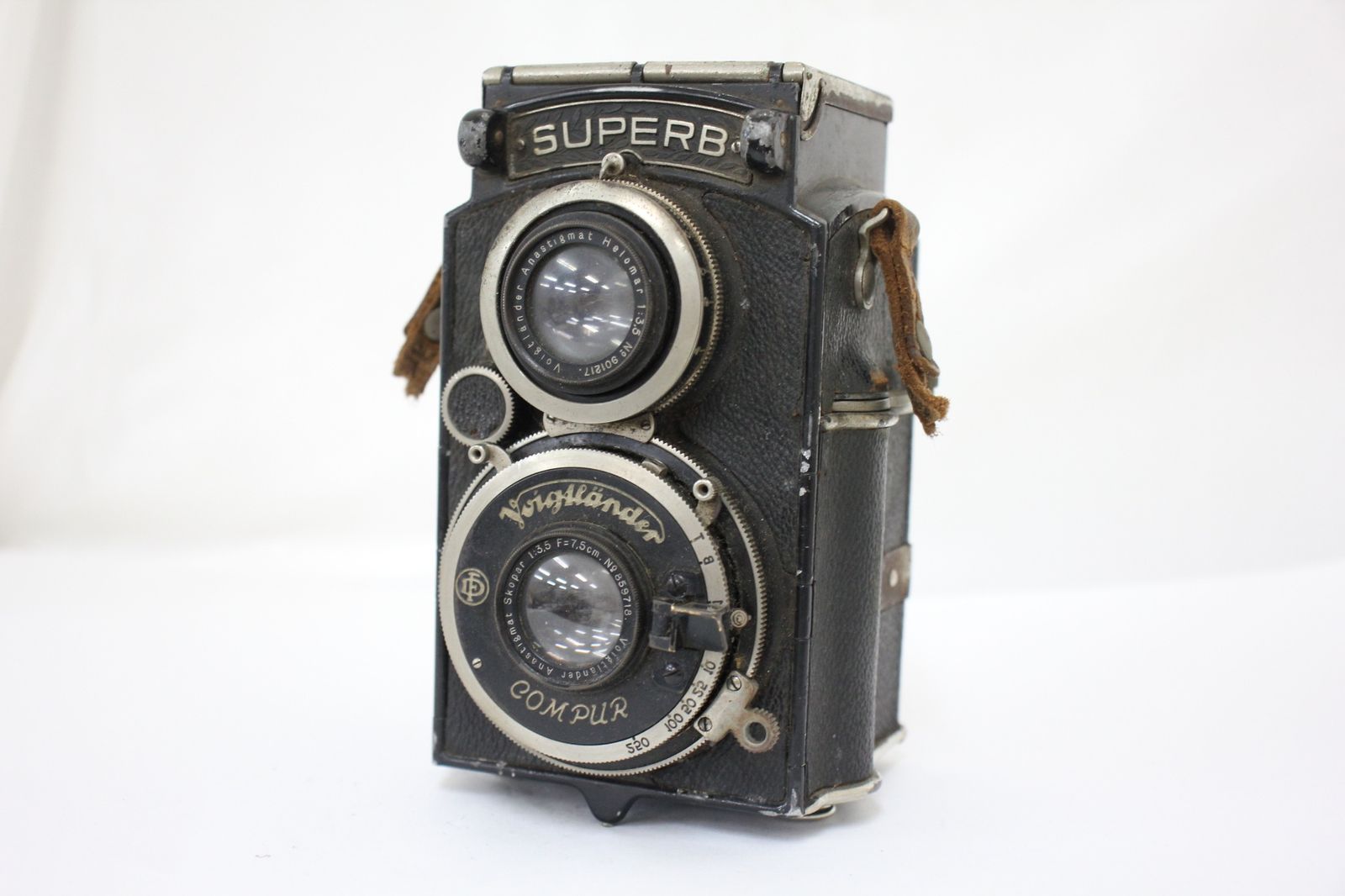 品 フォクトレンダー Voigtlander SuperB Skopar 7.5cm F3.5 二眼カメラ e785