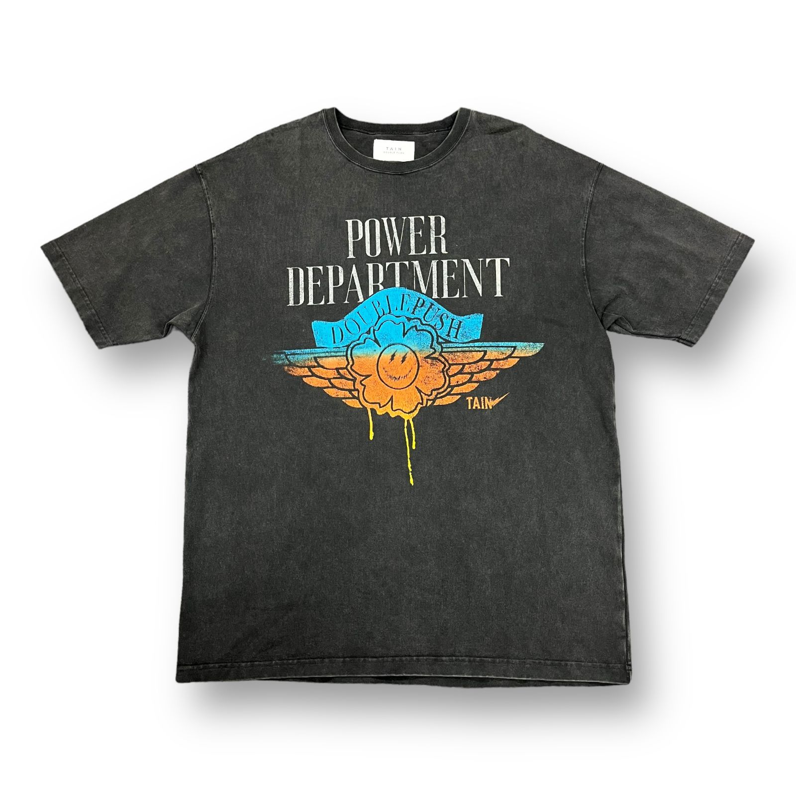 TAIN DOUBLE PUSH NUBIAN 別注 プリント Tシャツ コラボ タインダブル TAIN DOUBLE PUSH NUBIAN 別注 プリント Tシャツ コラボ タインダブル