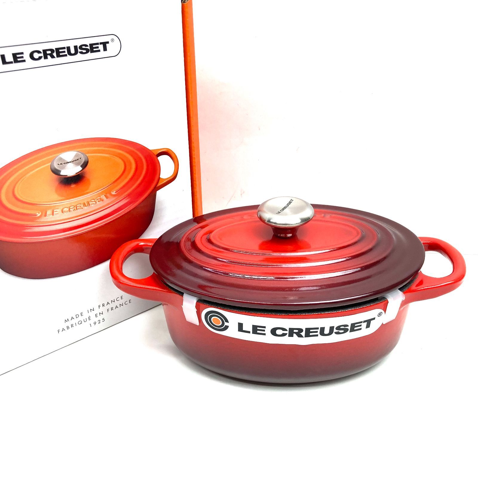 t LE CREUSET ル クルーゼ シグニチャーココット オーバル 17cm チェリーレッド ステンレスツマミ 鋳鉄ホーロー NEW カタログギフト交換品