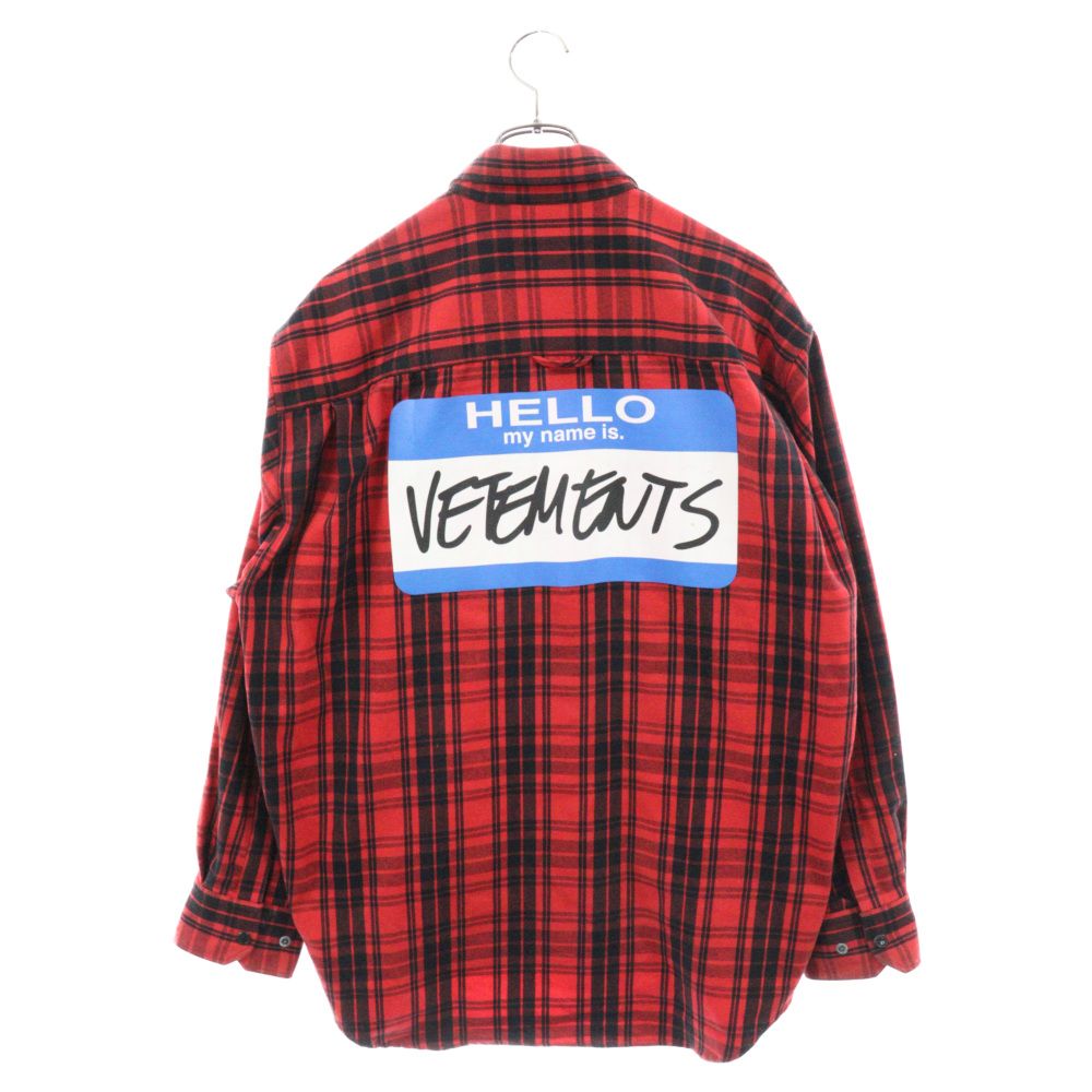 VETEMENTS レッド ロングスリーブカットソー VETEMENTS レッド ロングスリーブカットソー (レッド(赤)系