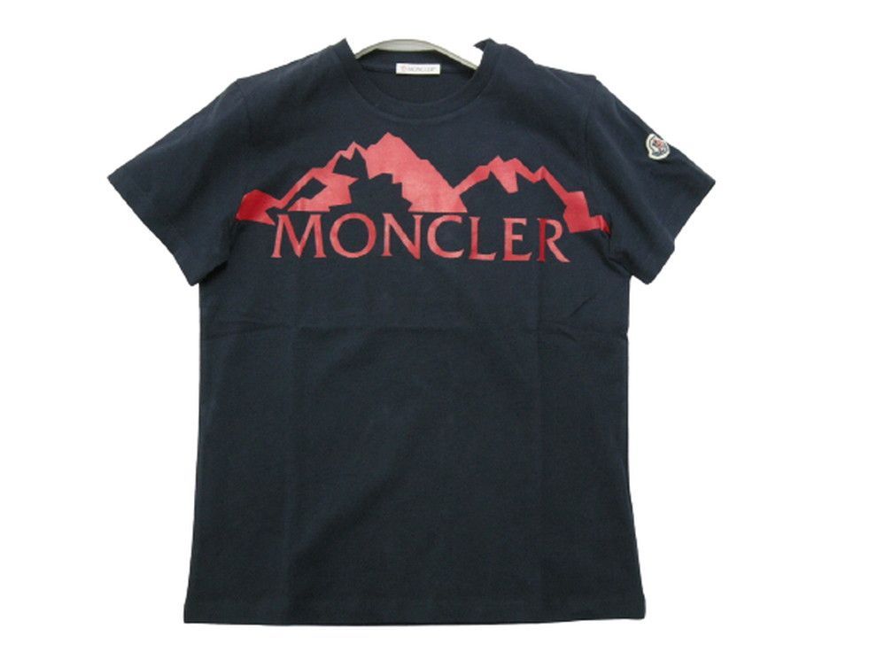 キッズ4A-10A(子供4-10才相当)■新品■モンクレール 半袖 Tシャツ TEE ダークネイビー