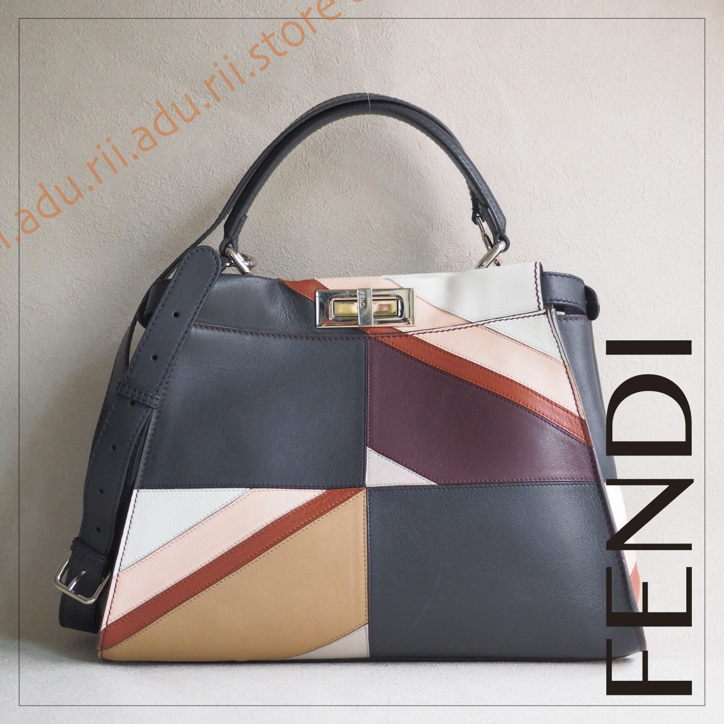 美品☆ フェンディ FENDI 2way ピーカブー ハンドバッグ トート 