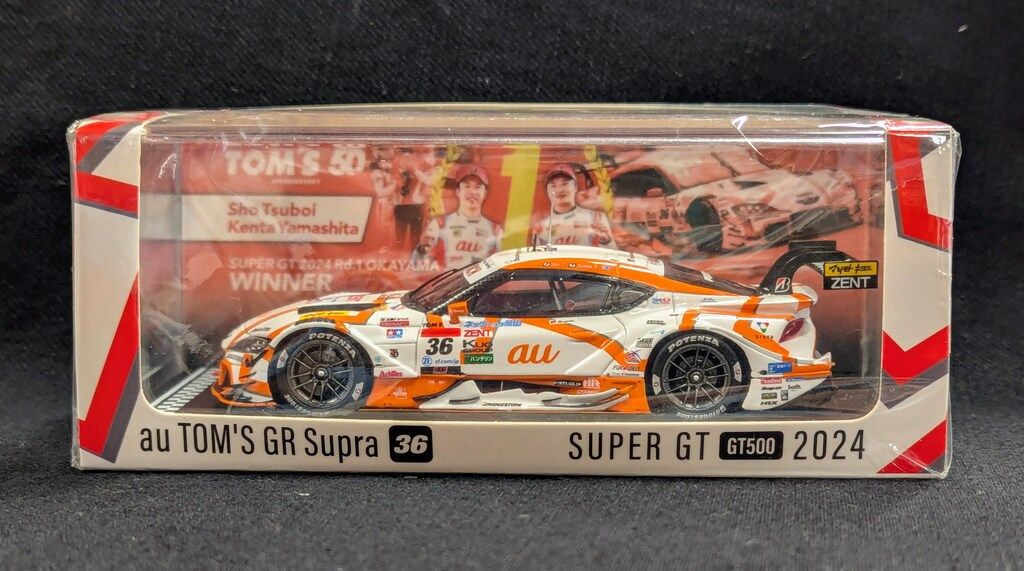 MINIMAX 1|43 Spark model au TOM S GR Supra 36 SUPER GT 2025 Rd.1 OKAYAMA WINNER