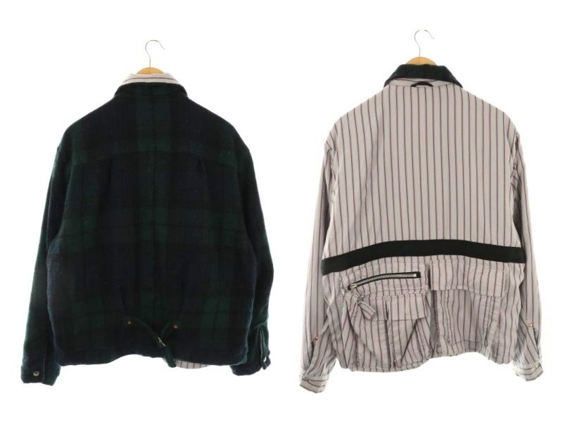 サカイ sacai 23AW Wool Shrivel Reversible Blousonジャケット
