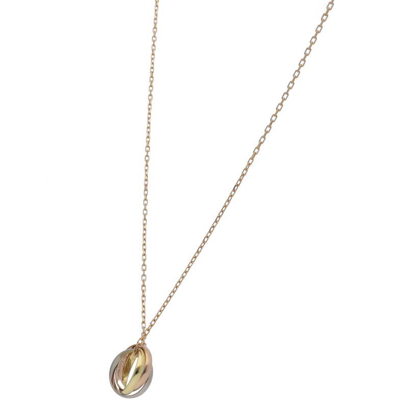 カルティエ トリニティネックレス B7224574 K18/3カラー レディース  