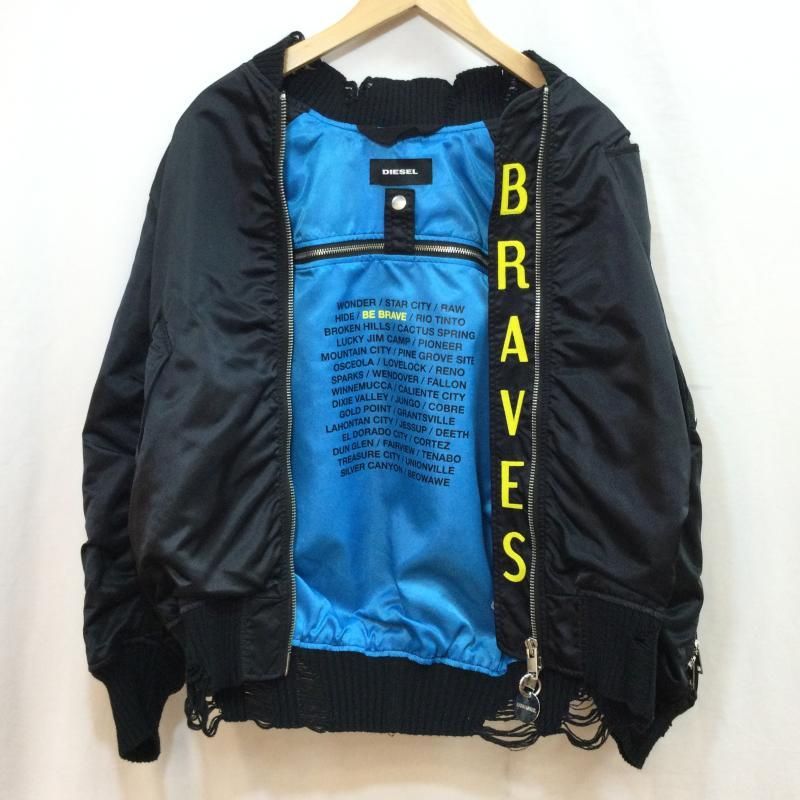 DIESEL ディーゼル ブルゾン ダメージ加工 MA-1 BRAVES - ドンドン