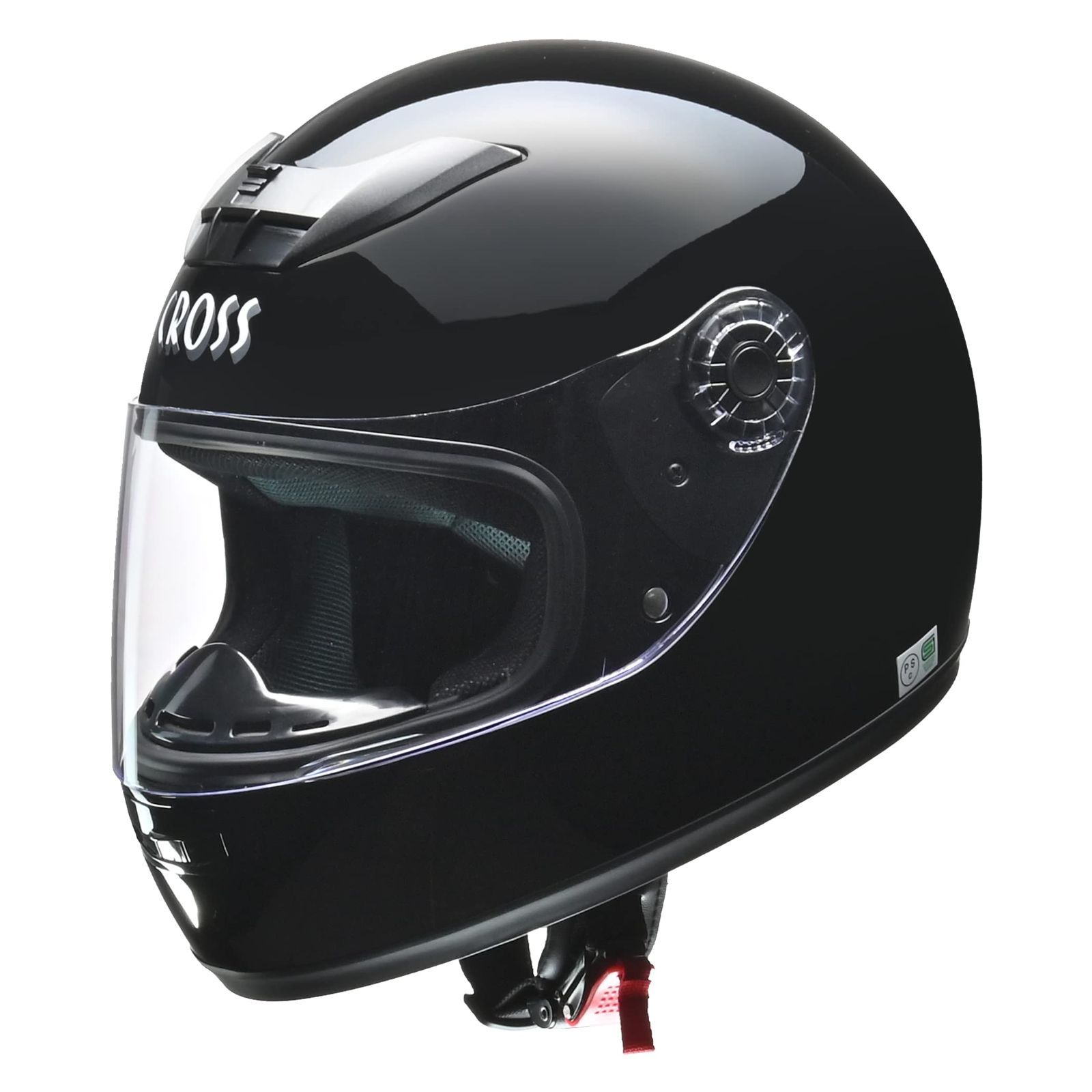 【特価セール】バイクヘルメット フルフェイス CROSS スタンダード ブラック リード工業(LEAD) フリーサイズ CR-715 -