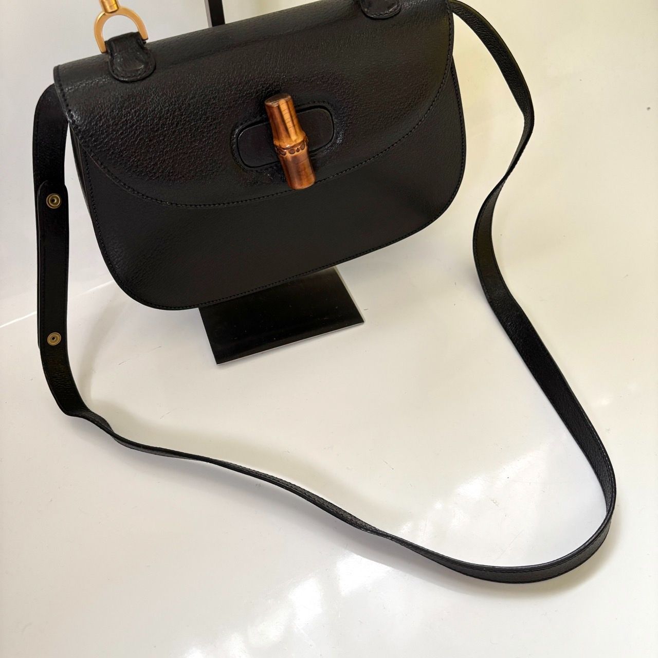極美品】GUCCI グッチ 2way バンブー ショルダーバッグ ターン