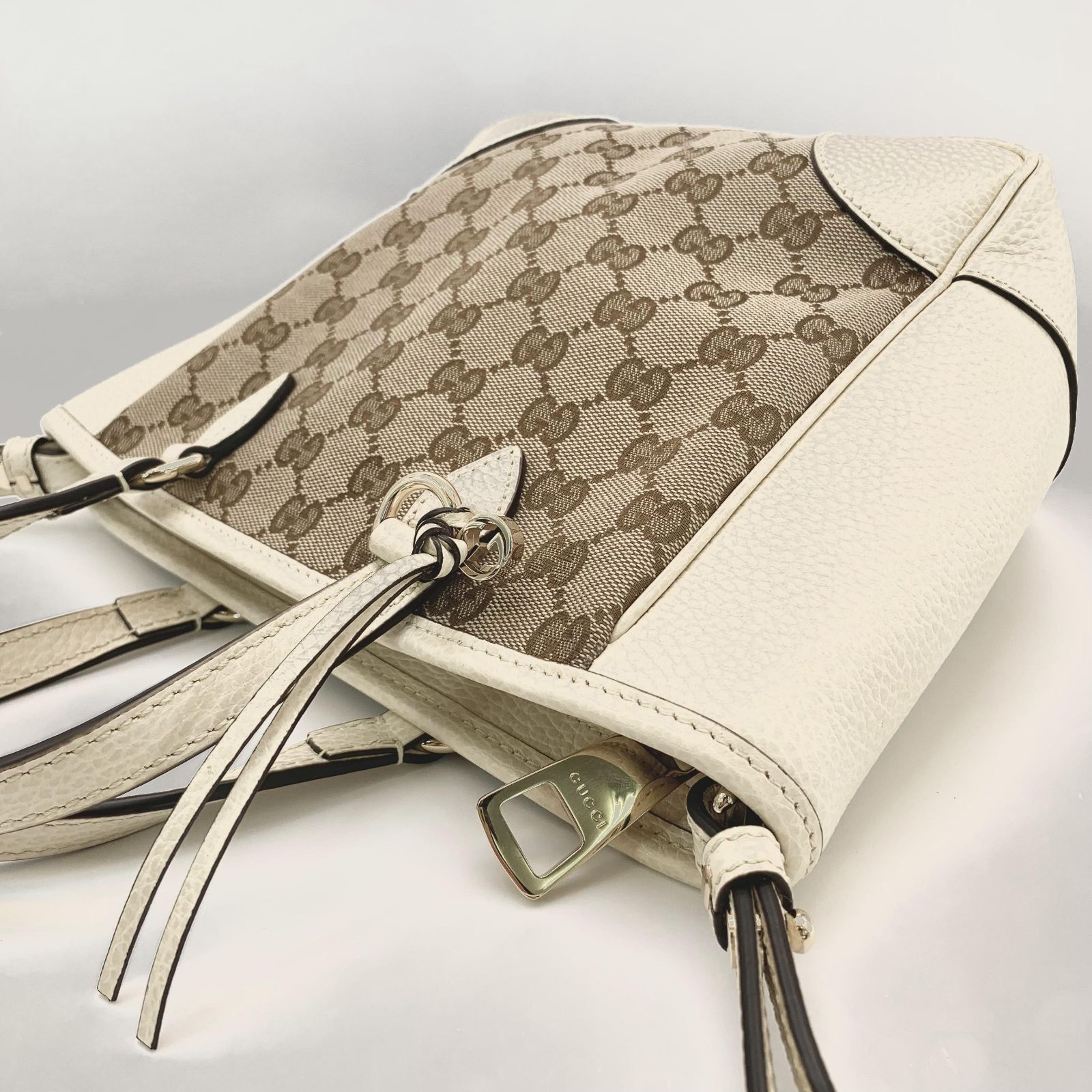 GUCCI グッチ GGキャンバス アイボリー ベージュ 449241 2WAYバッグ 