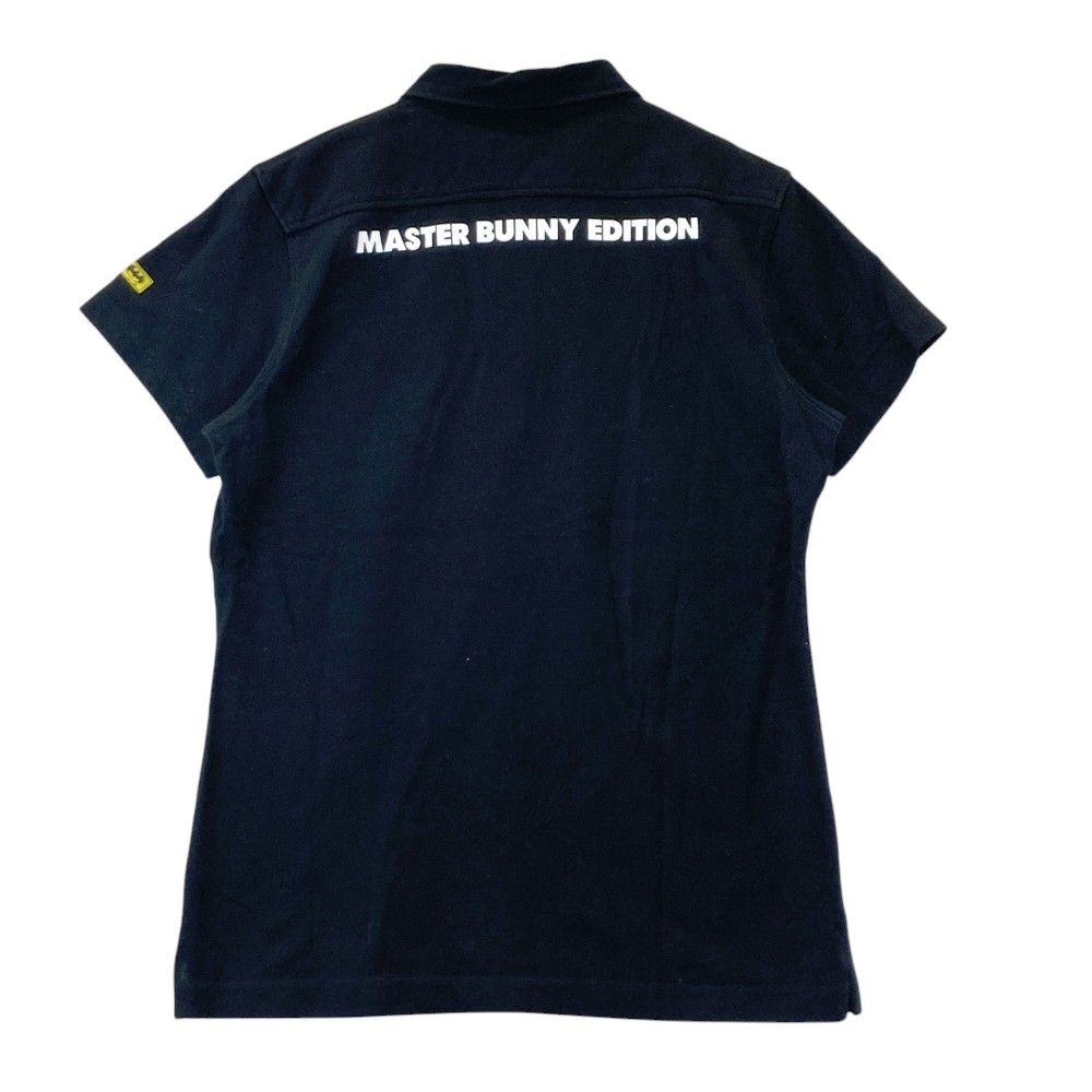 サイズ：2 MASTER BUNNY EDITION マスターバニーエディション BATMAN バットマン 半袖ポロシャツ 10周年  ブラック系 [240101346852] ゴルフウェア レディース ストスト サイズ：2 MASTER BUNNY EDITION マスターバニーエディション