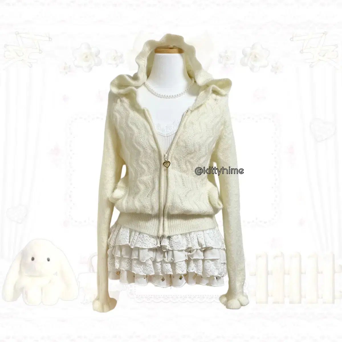 シークレットハニー ラブリー フードジップアップ 姫ギャル