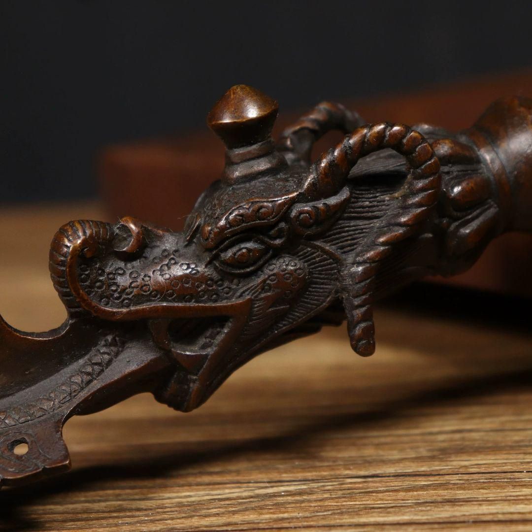 銅製 法器 象鼻金剛降魔杵 招財 辟邪 開運 装飾品 工芸品 置物 銅製 法器 象鼻金剛降魔杵 招財 辟邪 開運 装飾品 工芸品 置物