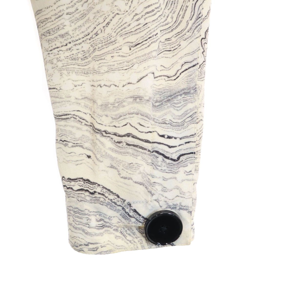 LEMAIRE ルメール シルク ハンガリー製 総柄 長袖 ワンピース クリーム  