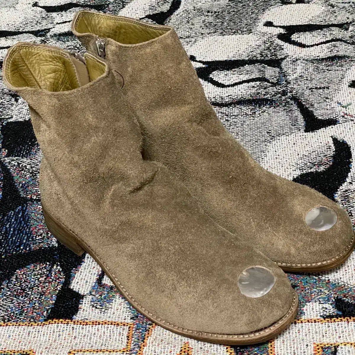 UNDERCOVER 名作 15ss メタルトゥスエードサイドジップブーツ