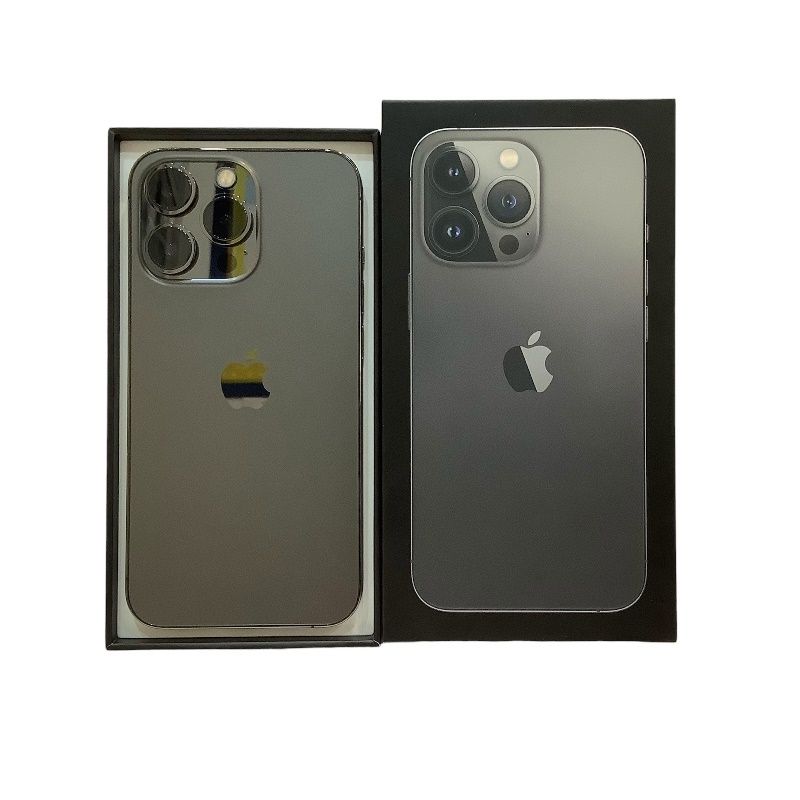 Apple - iPhone13Pro 128GB Apple アイフォン A2636 本体 箱有 IMEI〇(KDDI) バッテリー最大90%カラー グラファイト 箱 シムピン付き　【中古】KB-8481 iPhone13Pro 128GB Apple アイフォン A2636 本体 箱有 IMEI〇